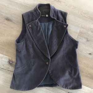 Velvet vest, grey